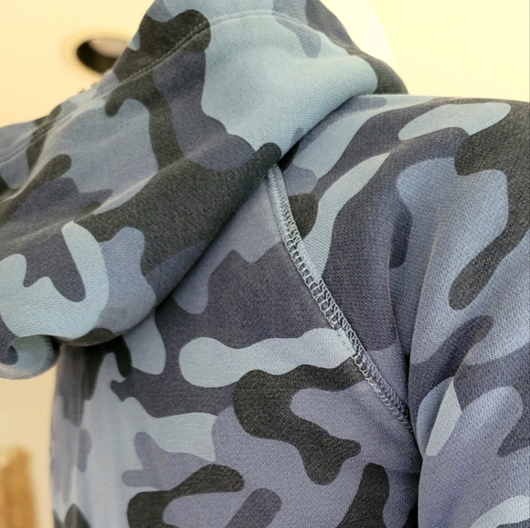 GAP Kids Camo Arch Logo Full-Zip Sweater Hoodie Size L - Picture 8 of 12